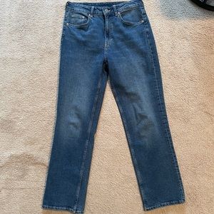 H&M Straight Leg High Waisted Jeans